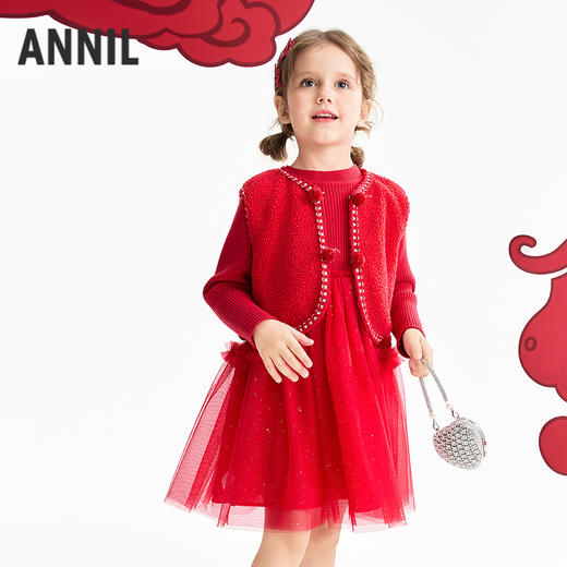 【实体店同款】女童套装春季新款安奈儿童装XG613002 商品图0