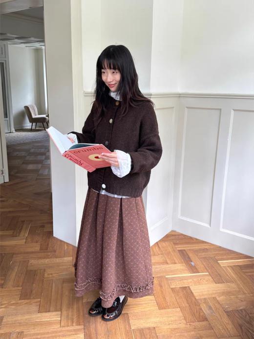 nothe Case布然/ NC253222/「爱丁恋人」粉色波点肌理A摆裙 商品图1