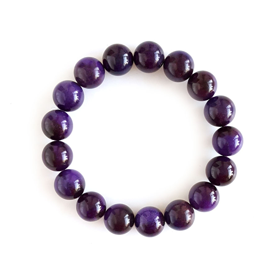 【天然正品】舒俱来天然收藏级皇家帝王紫老料圆珠约10.8MM舒俱来手串10.8MM（皆取最大值）女士281125NJM04