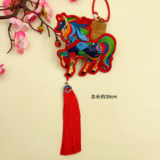 【马年❗️生肖刺绣香囊】新年刺绣香囊 马流苏挂件 生肖马铃铛挂饰 居家汽车马挂件春节礼物 商品图6