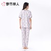 都市丽人女士睡衣纯棉单面家居服短袖长裤棉质套装LHC1A7 商品缩略图2
