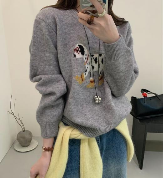 老米优品🎈3-5天！小细节里藏着少女感《10%绵羊毛🐏 韩里韩气“ 斑点狗” 毛衣》谁能抗拒这样的减龄少女复古款吖~MY251203A 商品图10