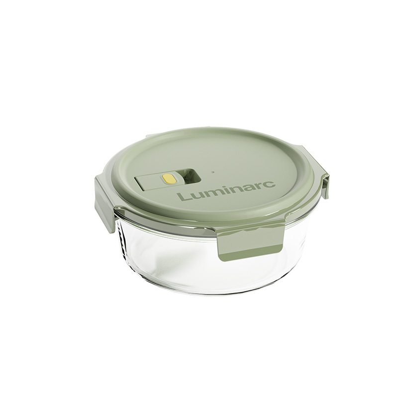 LC-CJJ1135 柏格高硼硅圆形玻璃保鲜盒1000ML