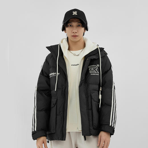 【新品上新】HX 冬季短款带帽羽绒服免洗防水C100440035101/02/03 商品图0