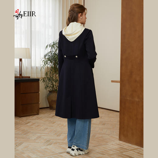 司歌收腰单排扣风衣中长款外套秋冬女R921021X 商品图3