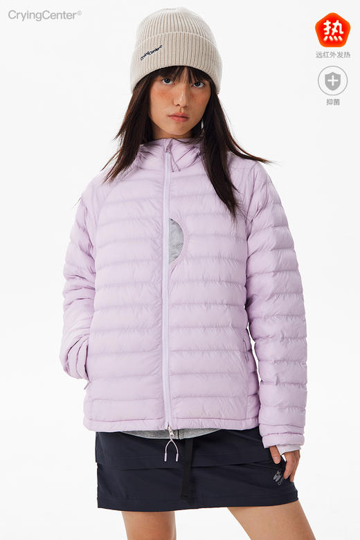 CryingCenter石墨烯抑菌远红外科技连帽绗缝棉服冬季外套哭喊中心 商品图4