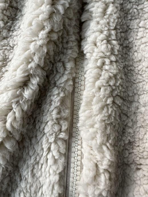 贝壳三 仿羊羔绒男士高领外套刺绣字母休闲宽松夹克C120310 商品图6