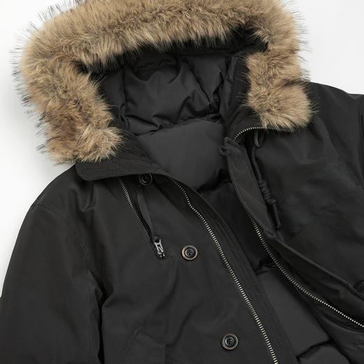 ROMI STUDIO高克重三防90鹅绒厚毛领连帽羽绒服 RWCWWT6073 商品图3