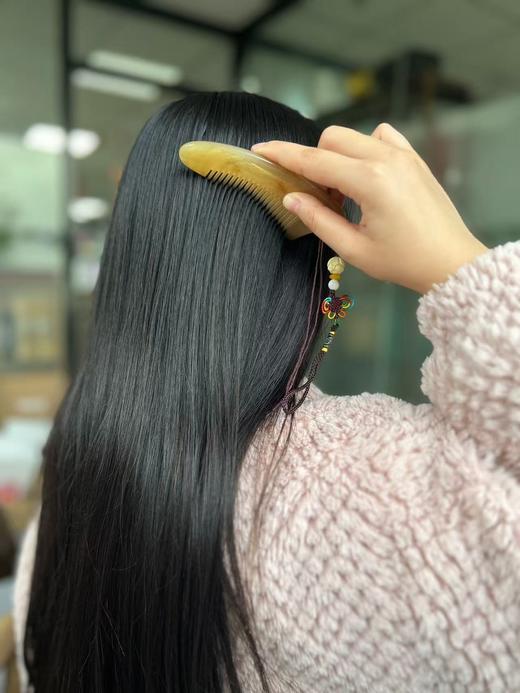 【福角匠】 福州非遗——福角匠 十年龄天然牦牛角梳 半月梳/小胖梳/圆柄梳 商品图5