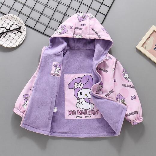 女童加绒加厚外套春秋装双面穿风衣洋气2025新款儿童装秋季加厚衣 商品图2