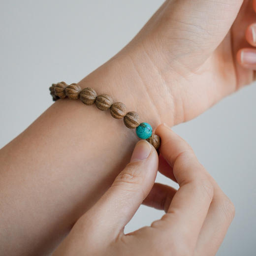 *自营*定心香香珠手串 | 绿松石香珠手串佛珠天然香料手工珠子文玩手链男女手链中式。 商品图4