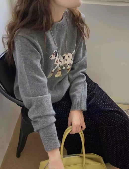 老米优品🎈3-5天！小细节里藏着少女感《10%绵羊毛🐏 韩里韩气“ 斑点狗” 毛衣》谁能抗拒这样的减龄少女复古款吖~MY251203A 商品图5