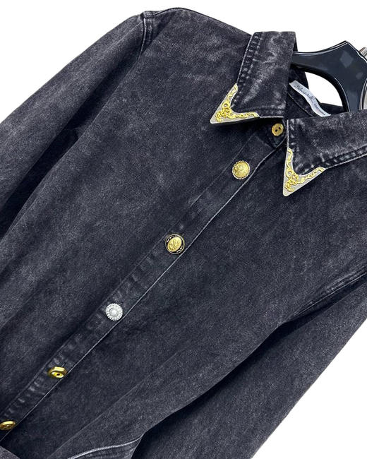 女款腰带牛仔连衣裙hu 商品图2