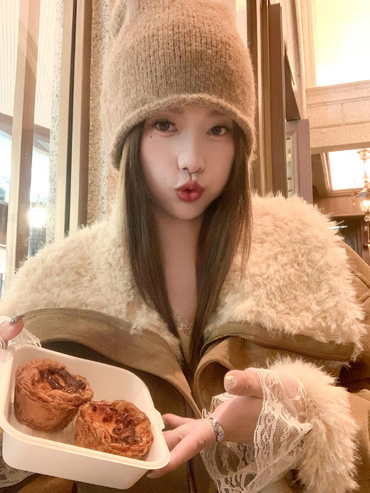 <曾小咸推荐>现货秒杀！微信超特价！毛毛领麂皮绒外套加绒保暖皮毛一体 日常369.99 立减170 秒杀199.99！ 商品图10