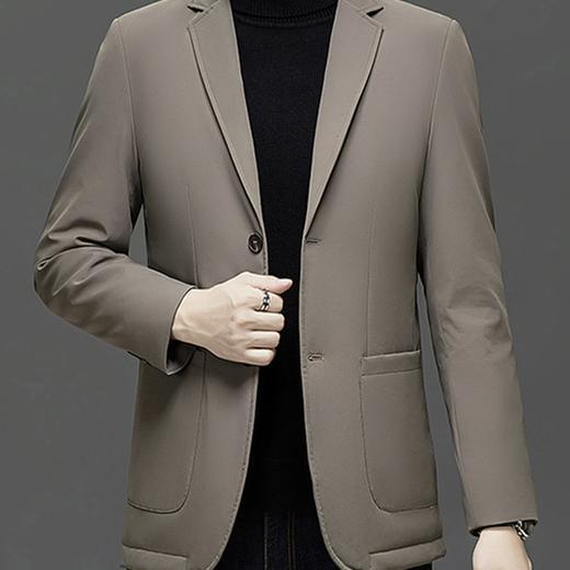昆潮 90白鸭绒保暖西服羽绒服（多色） 商品图1