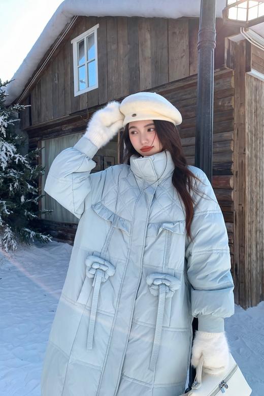 LNNNS 蓝色小清新羽绒服长款外套 21604 商品图3