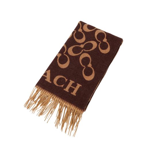 暖棕底色 + 浅卡其经典双 C围巾 商品图3