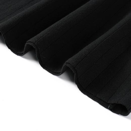 奢姿大码女装2025冬季时尚明线装饰圆领连衣裙胖妹妹气质复古长裙9854870588 商品图4