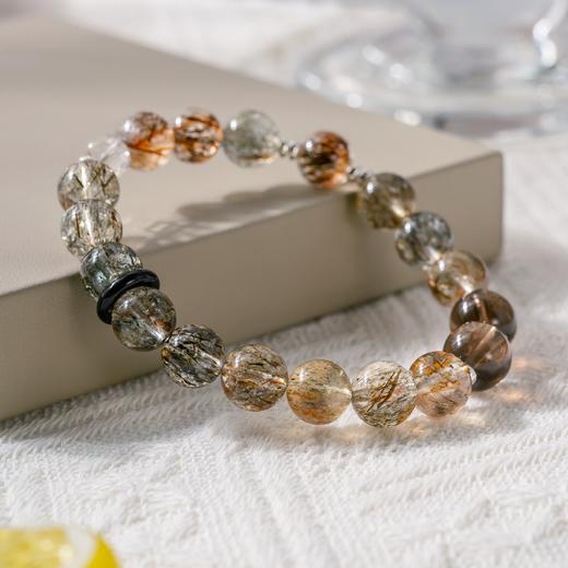 一念七宝 事业利 | 茶白晶透黑金超七手串 商品图3