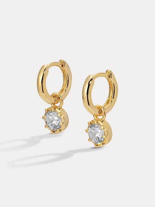 北京仓｜Lili Claspe-Petite Celeste-金色 锆石 耳环［美国设计师］ 商品图2