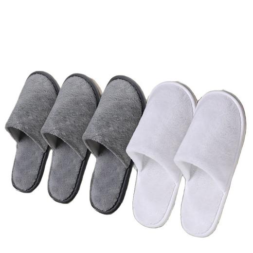 秋冬款珊瑚绒一次性拖鞋可洗澡加厚防滑居家用招待客人用酒店用品 商品图4