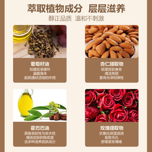 身体按摩精油刮痧推拿开背玫瑰花瓣润肤油美容院按摩SPA足浴专用 商品图2