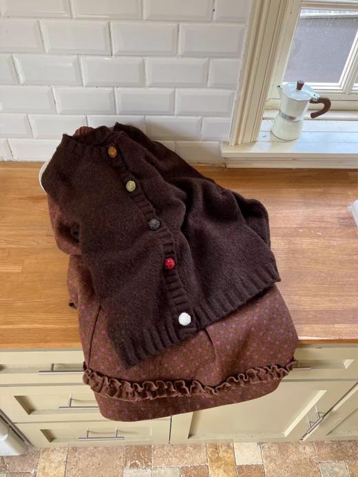 nothe Case布然/NC253221/「酒心冰糖」复古单排彩扣毛衣开衫 商品图2