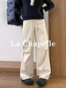 会员福利【梨形神裤】拉夏贝尔/La Chapelle版型超好~遮胯显瘦弯刀裤时尚百搭松紧腰工装风休闲长裤 商品缩略图4