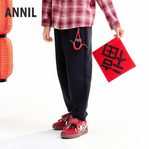 【实体店同款】男童全腰针织单裤春季新款安奈儿童装AB616014 商品图2
