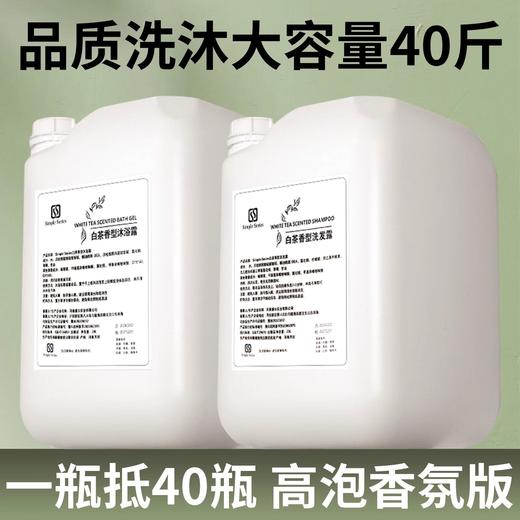 白茶大桶洗发水沐浴露酒店宾馆高档民宿洗浴专用补充液洗发液留香 商品图0