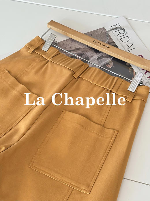 会员福利【显瘦弯刀裤】拉夏贝尔/La Chapelle莱赛尔+棉舒适有型兼具~遮胯显瘦时髦阔腿裤 商品图11