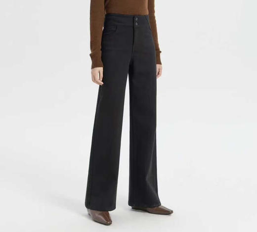 【通勤必备】噢蜜ooomeooo拉毛通勤窄版直筒牛仔裤 商品图7