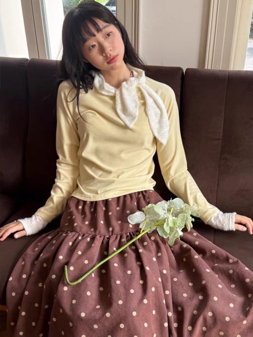 nothe Case布然/NC253217/「甜蜜叙事」领结设计感长袖打底衫 商品图3