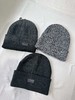 贝壳三 秋冬保暖护耳刺绣字母针织帽翻边情侣款毛线帽C120303 商品缩略图0