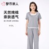 都市丽人女士睡衣纯棉单面家居服短袖长裤棉质套装LHC2B1 商品缩略图0