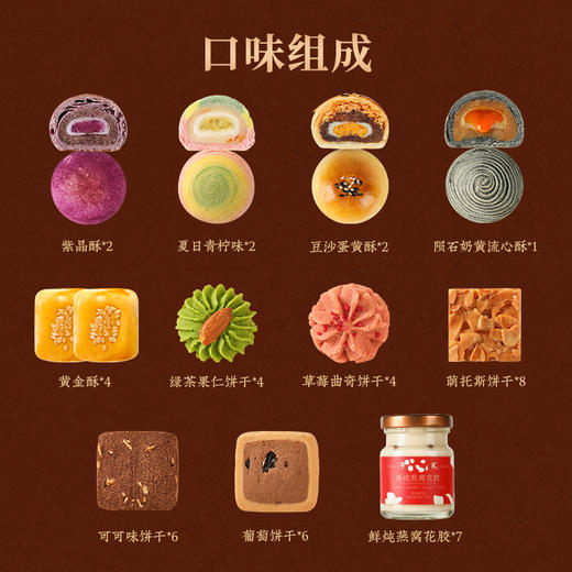【景上三层年礼】皇家2025春节年货礼盒装中式糕点过年走亲戚送礼品新年高端点心团购1452g 商品图7