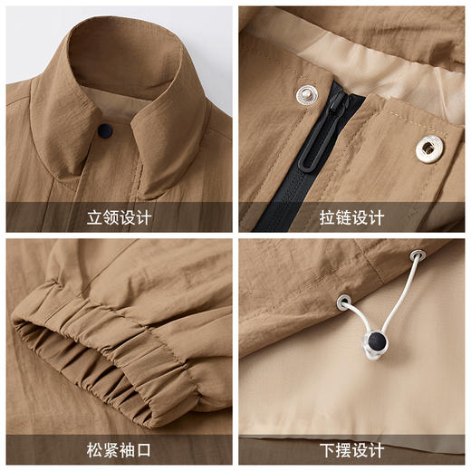 回力外套男款立领夹克2025年秋季新款工装上衣男士休闲宽松冲锋夹克 商品图3