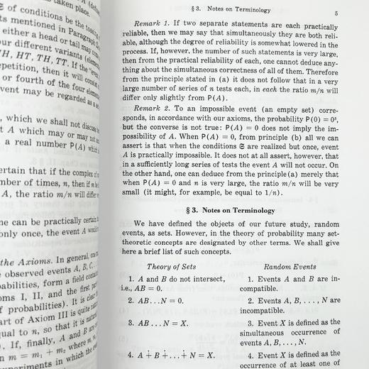 概率论的基础 英文原版 Foundations of the Theory of Probability 柯尔莫哥洛夫 英文版进口原版英语书籍 商品图2