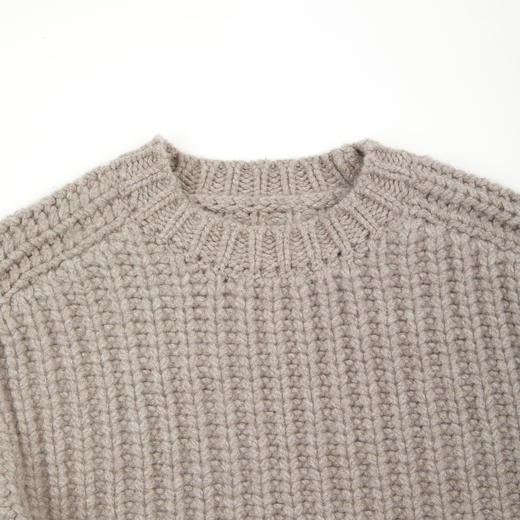 ROMI STUDIO“100%羊毛”老钱纹理提花粗针套头毛衣毛衫 RWCWSG6951 商品图4