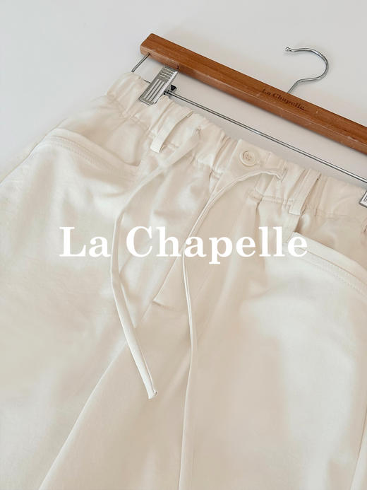 会员福利【梨形神裤】拉夏贝尔/La Chapelle版型超好~遮胯显瘦弯刀裤时尚百搭松紧腰工装风休闲长裤 商品图8