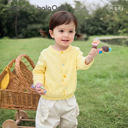 巴拉巴拉童装宝宝毛衣外套婴儿针织衫2026新款春装儿童薄开衫毛衫 商品图2