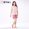 都市丽人女士睡衣家居服短袖短裤+长裤棉质三件套装LHC2K1 商品缩略图5