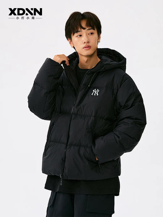 【秒杀价已调 直接拍】越南产 MLB原单 后面光板 小logo 男女同款 连帽 羽绒服 商品图1