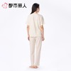 都市丽人女士睡衣竹节牛津麻家居服短袖长裤棉质套装LHC2A5 商品缩略图2