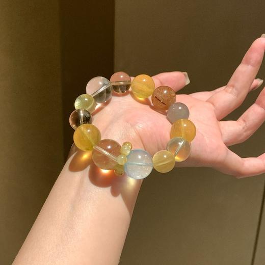 ARSIS｜晶石系列 六合祥瑞·海蓝宝黄萤石多宝串珠手链 商品图0