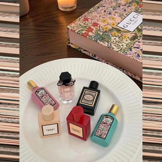【领券到手价188元】GUCCI古驰 限定情人节梦幻花园奢宠Q版香水小样六件套6ml*5-配礼袋 新日期 商品图3