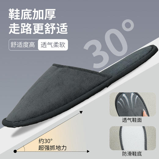 高档酒店专用一次性拖鞋加厚防滑宾馆客房居家用待客美容院专用 商品图2