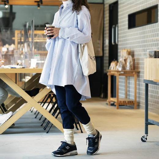 ROTOTO LOOSE PILE CREW SOCKS 日本职人制复古针织袜子 中筒袜 商品图2