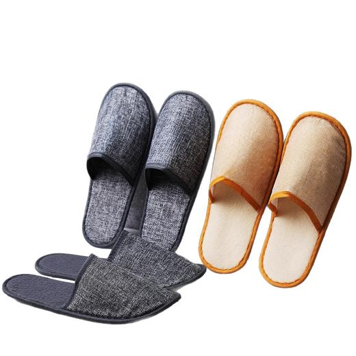 星级酒店一次性拖鞋夏季亚棉麻加厚防滑宾馆居家待客民宿专用凉拖 商品图4