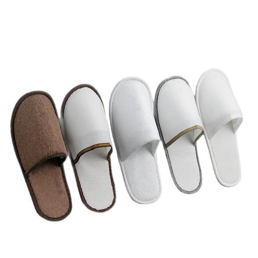 一次性拖鞋加厚待客旅行居家酒店宾馆专用防滑拉毛绒室内客房批发 商品图4